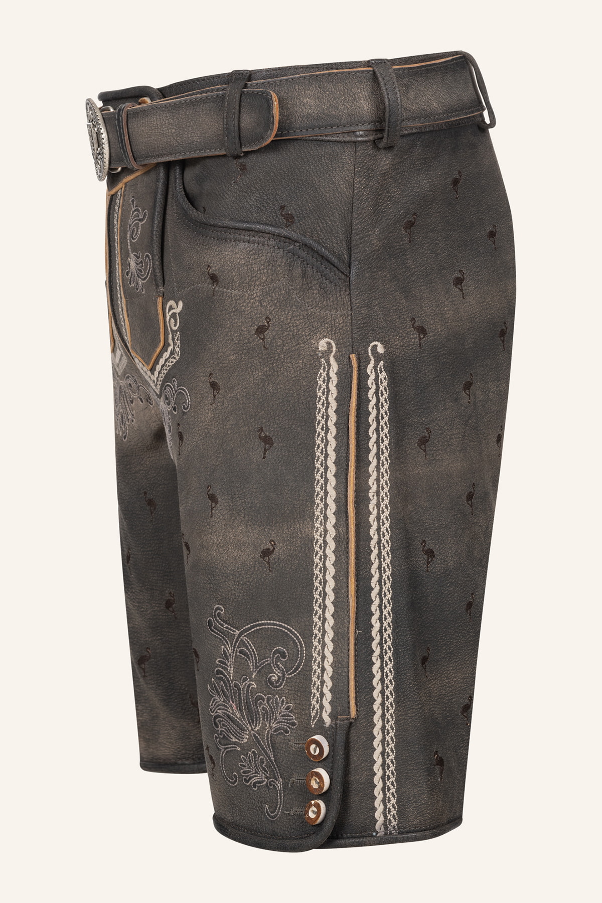 Lederhose Udo met riem