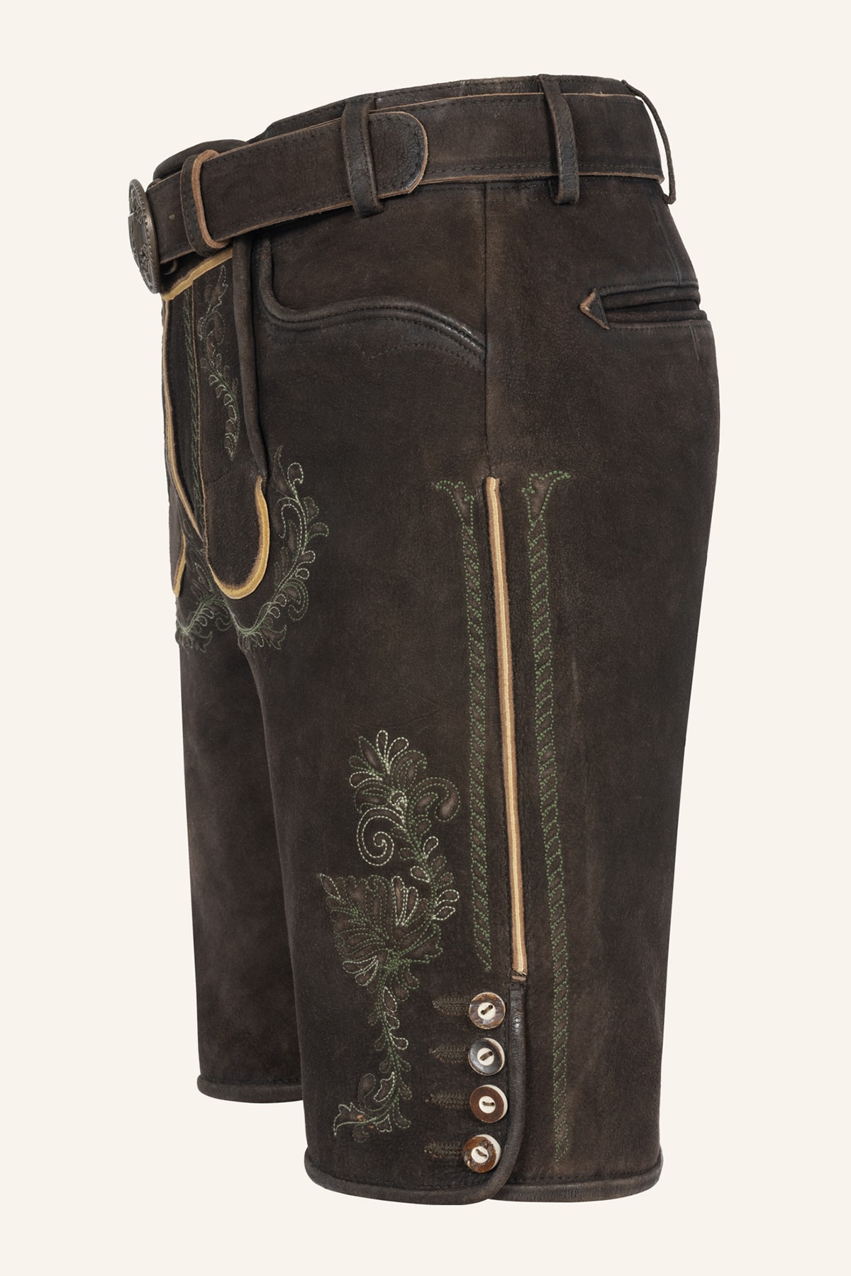 Lederhose Brandon met riem