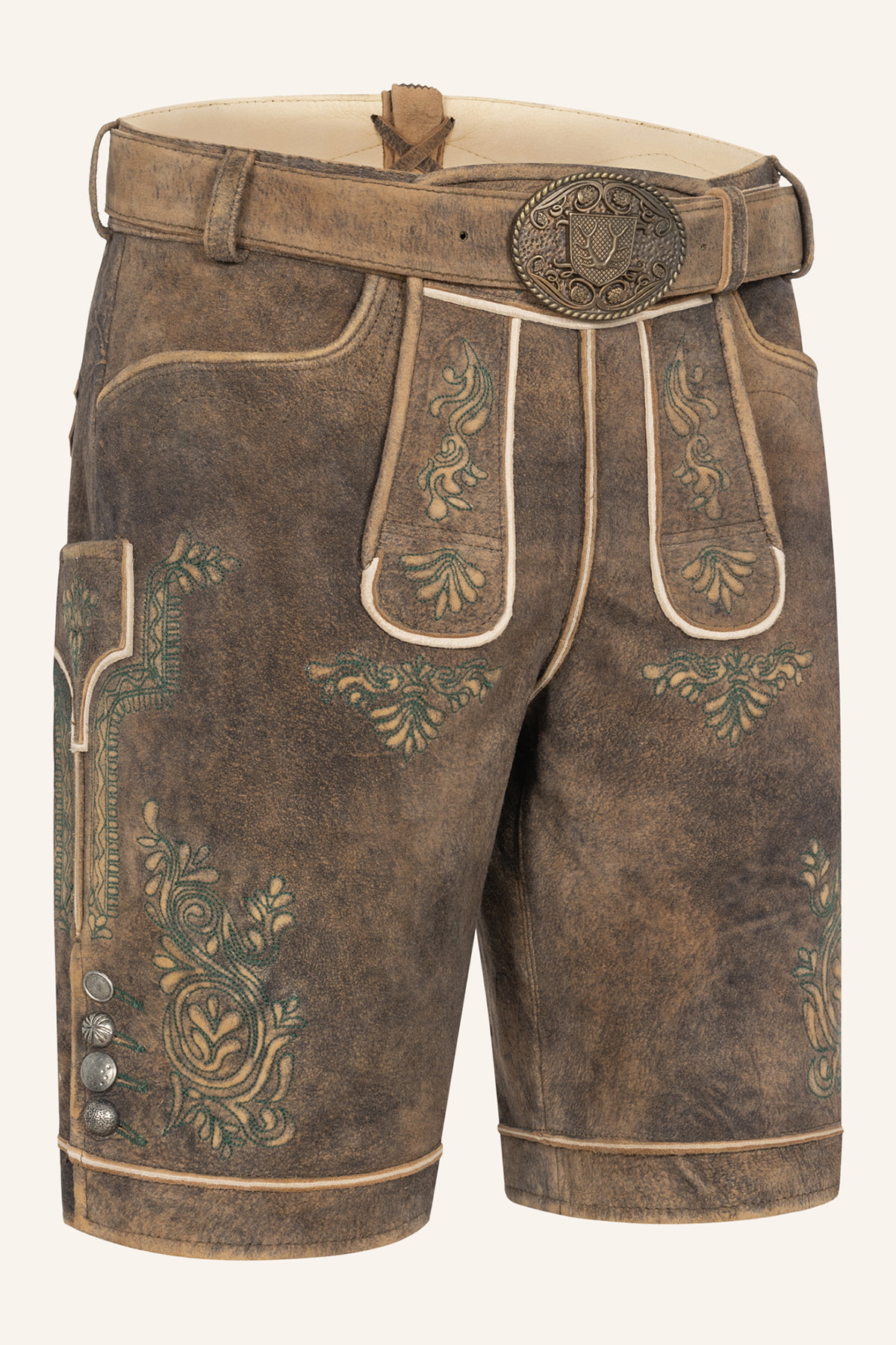 Lederhose Rob met riem