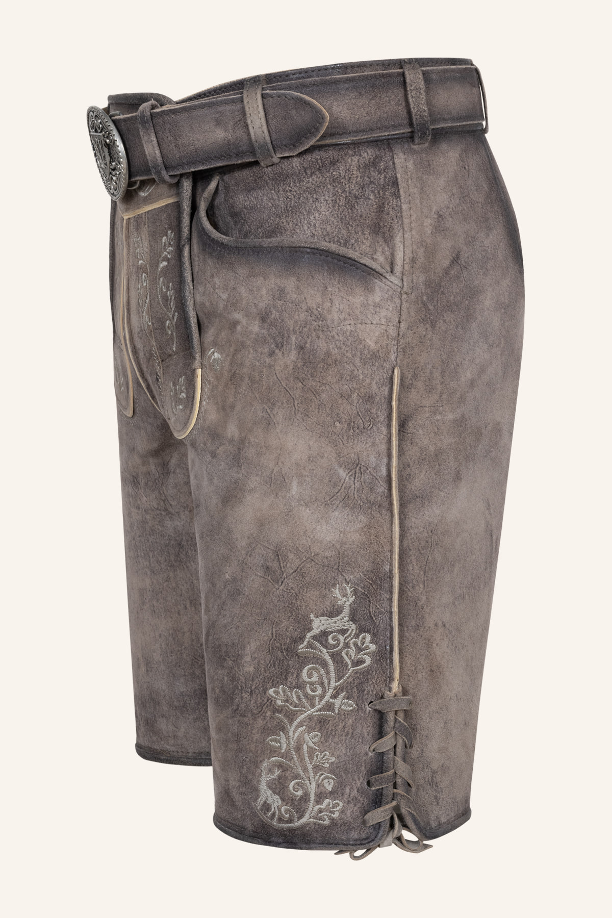 Lederhose Zephar met riem