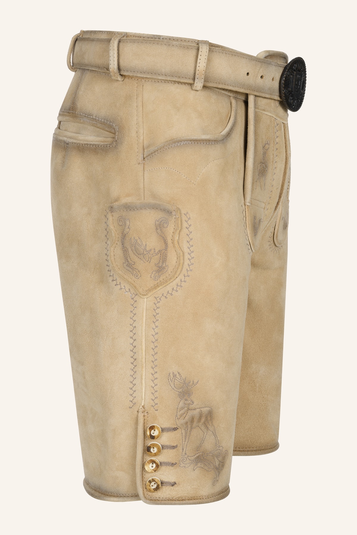 Lederhose Thaddeus met riem