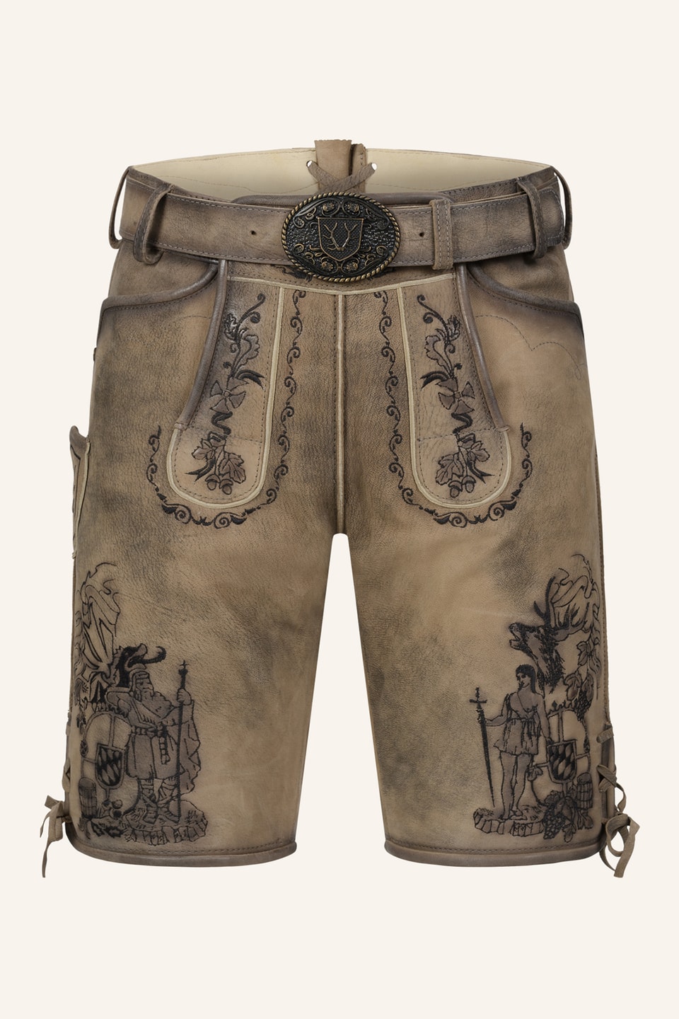 Lederhose Giuliano met riem