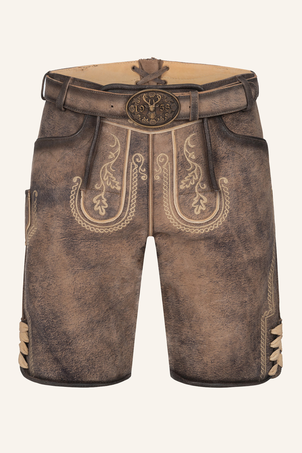 Lederhose Magnus met riem