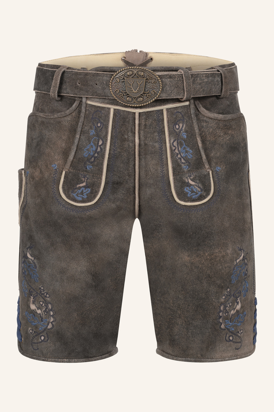 Lederhose Vasili met riem
