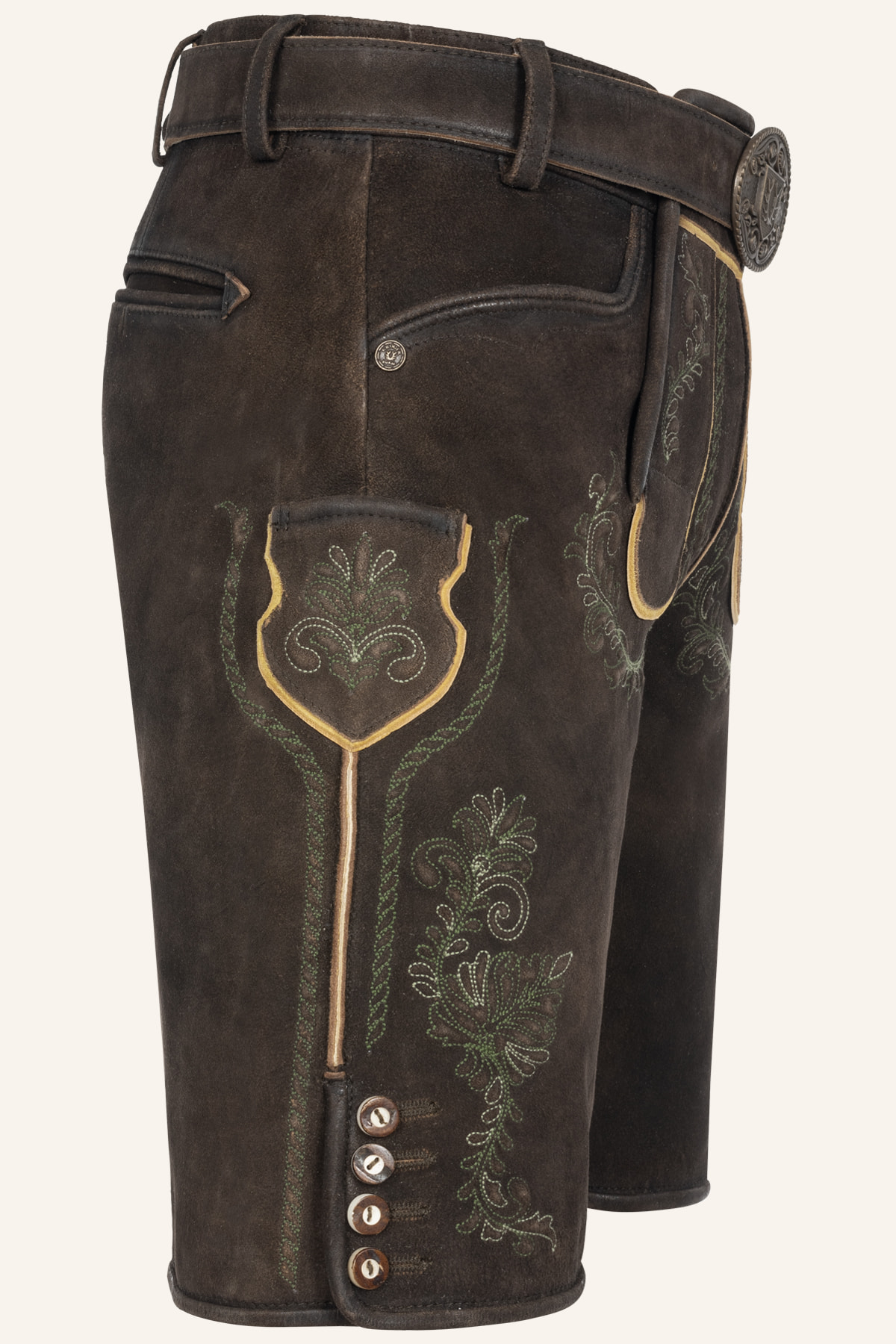 Lederhose Brandon met riem
