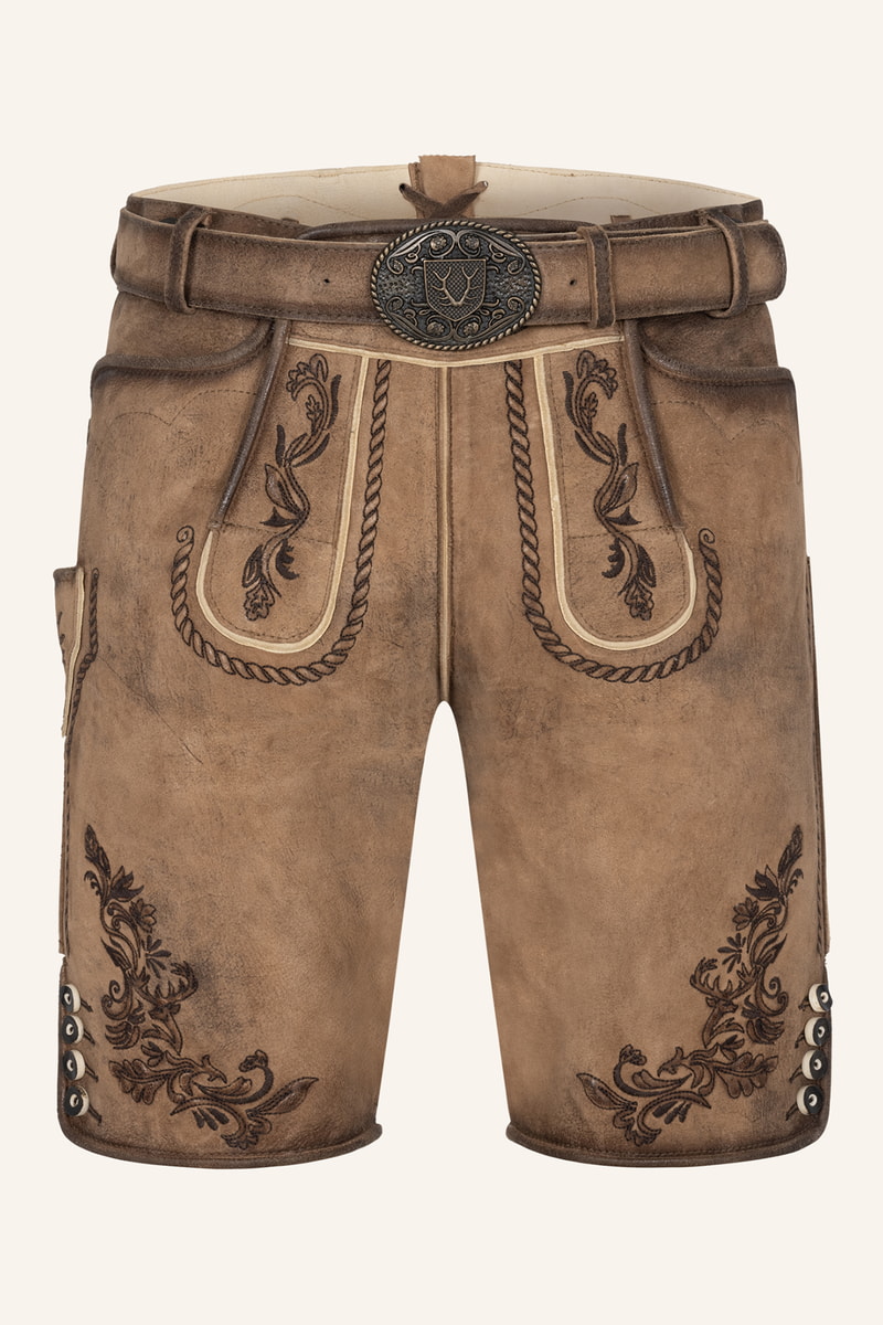 Lederhose Devian met riem