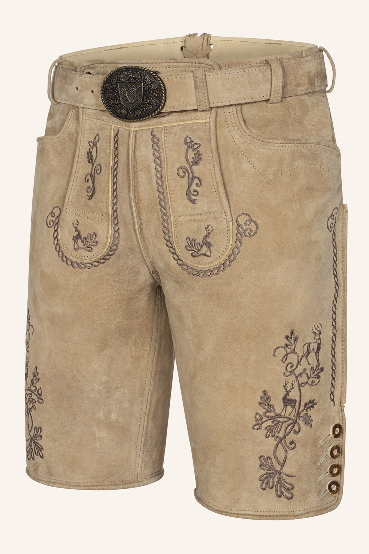 Lederhose Milian met riem