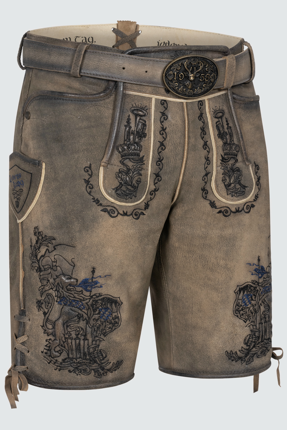 Lederhose Lebenslang met riem