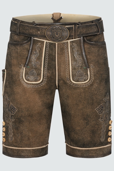 Lederhose Waris met riem