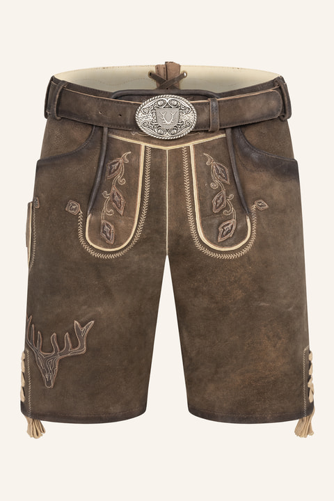 Lederhose Werner met riem