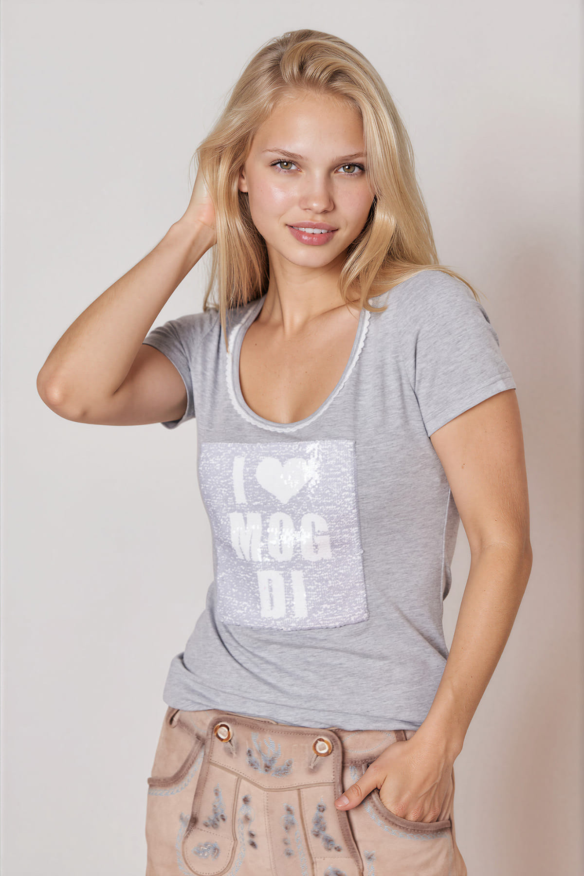 Trachten Shirt Heartbeat