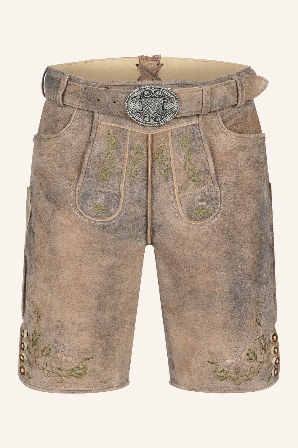 Lederhose Arthas met riem