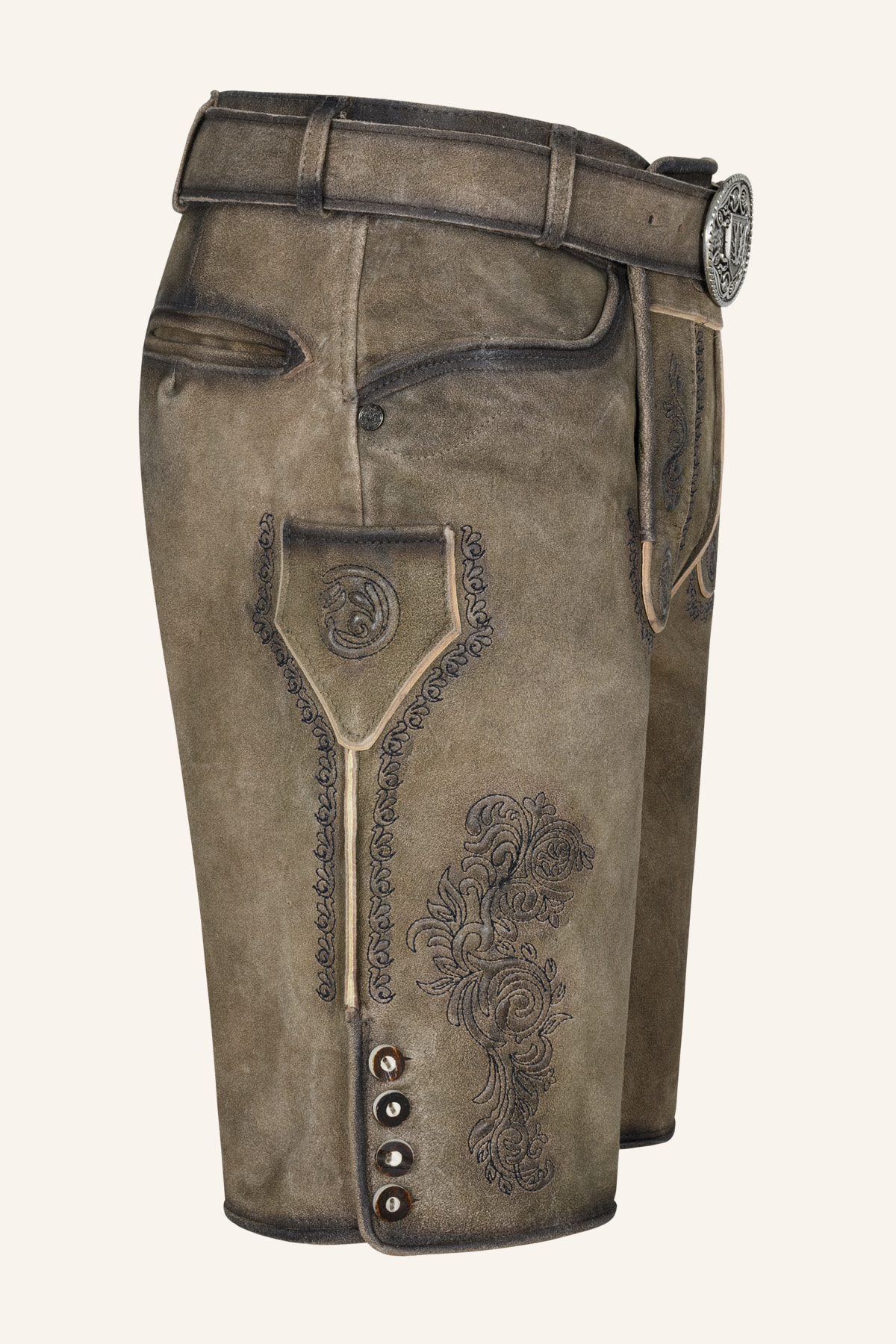 Lederhose Ramiel met riem
