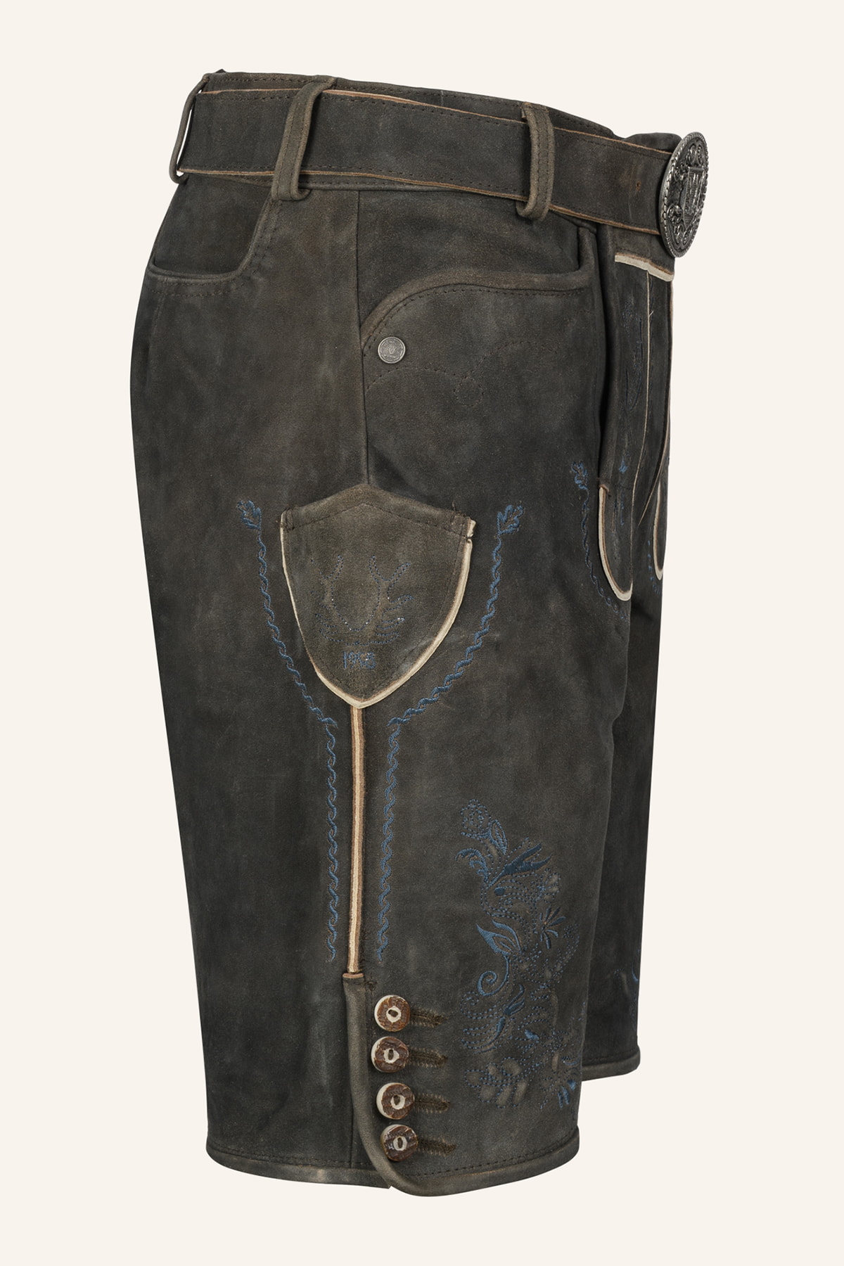 Lederhose Yanis met riem