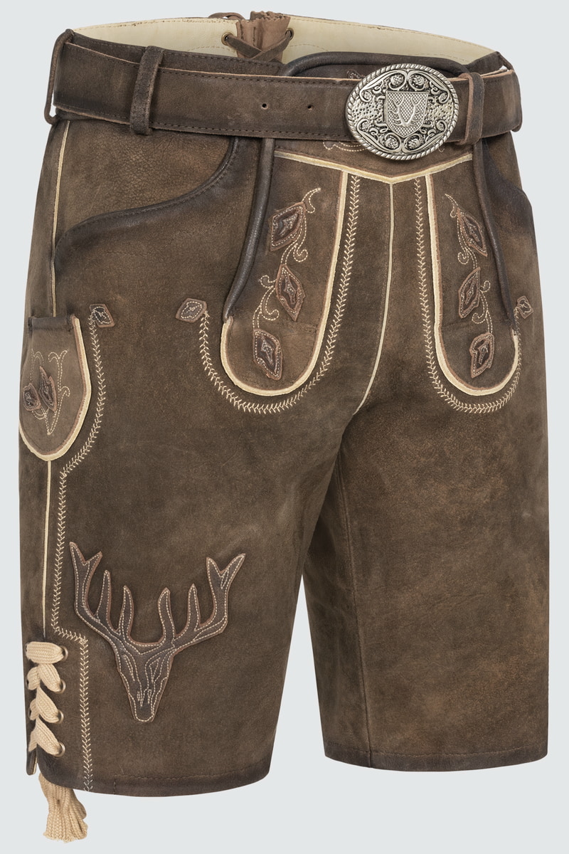 Lederhose Werner met riem