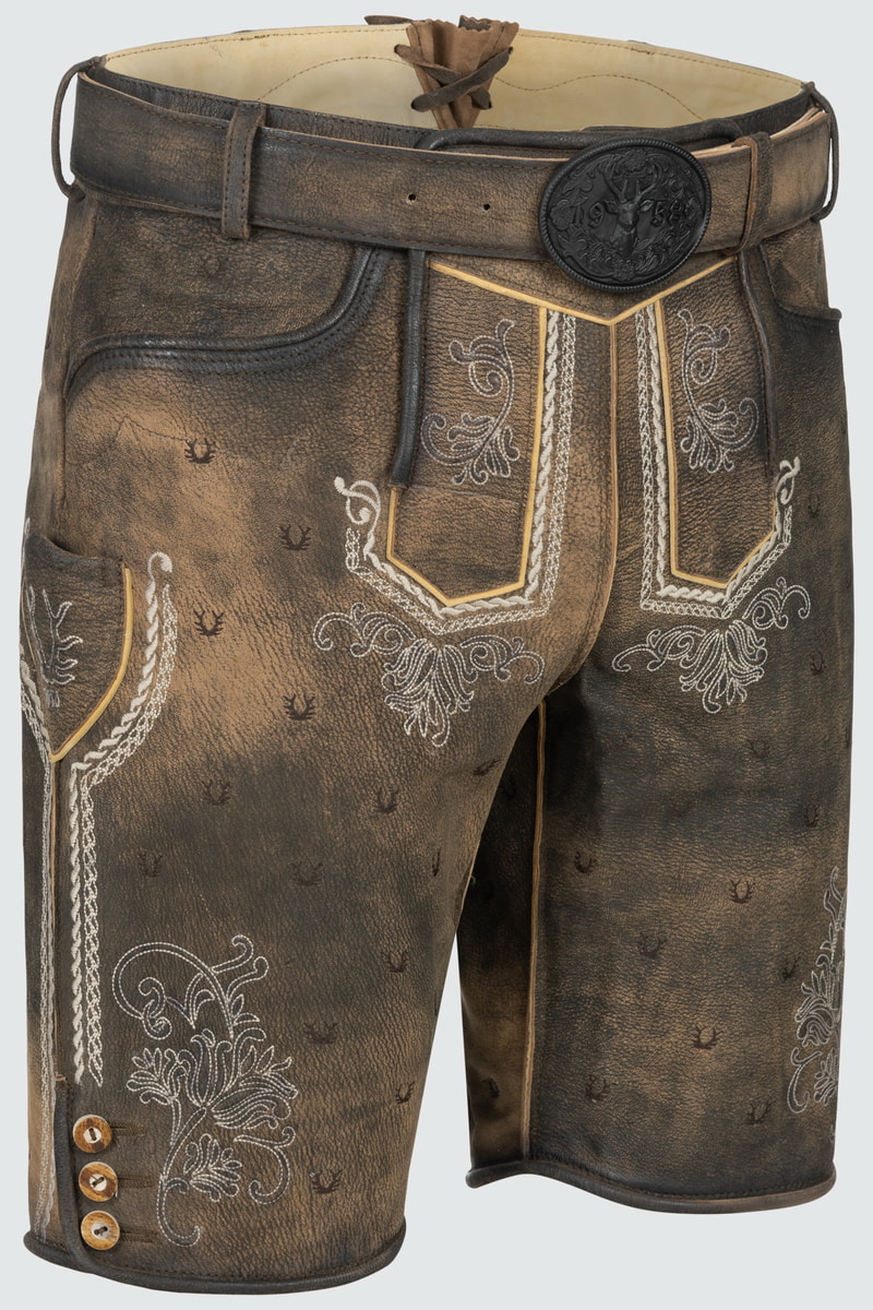 Lederhose Harvey met riem