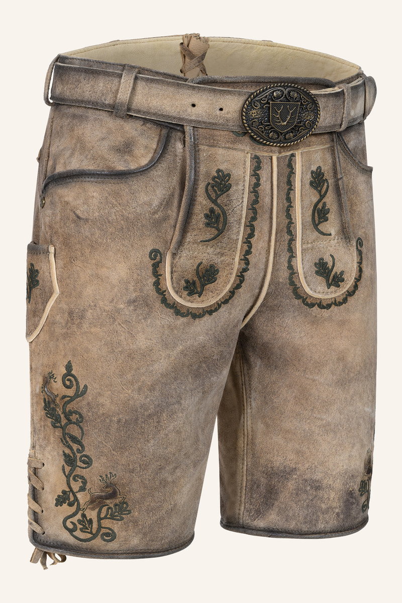 Lederhose Melo met riem