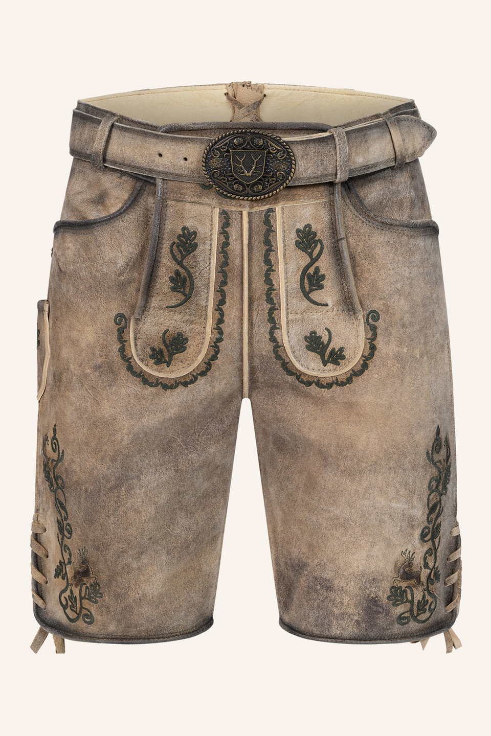 Lederhose Melo met riem
