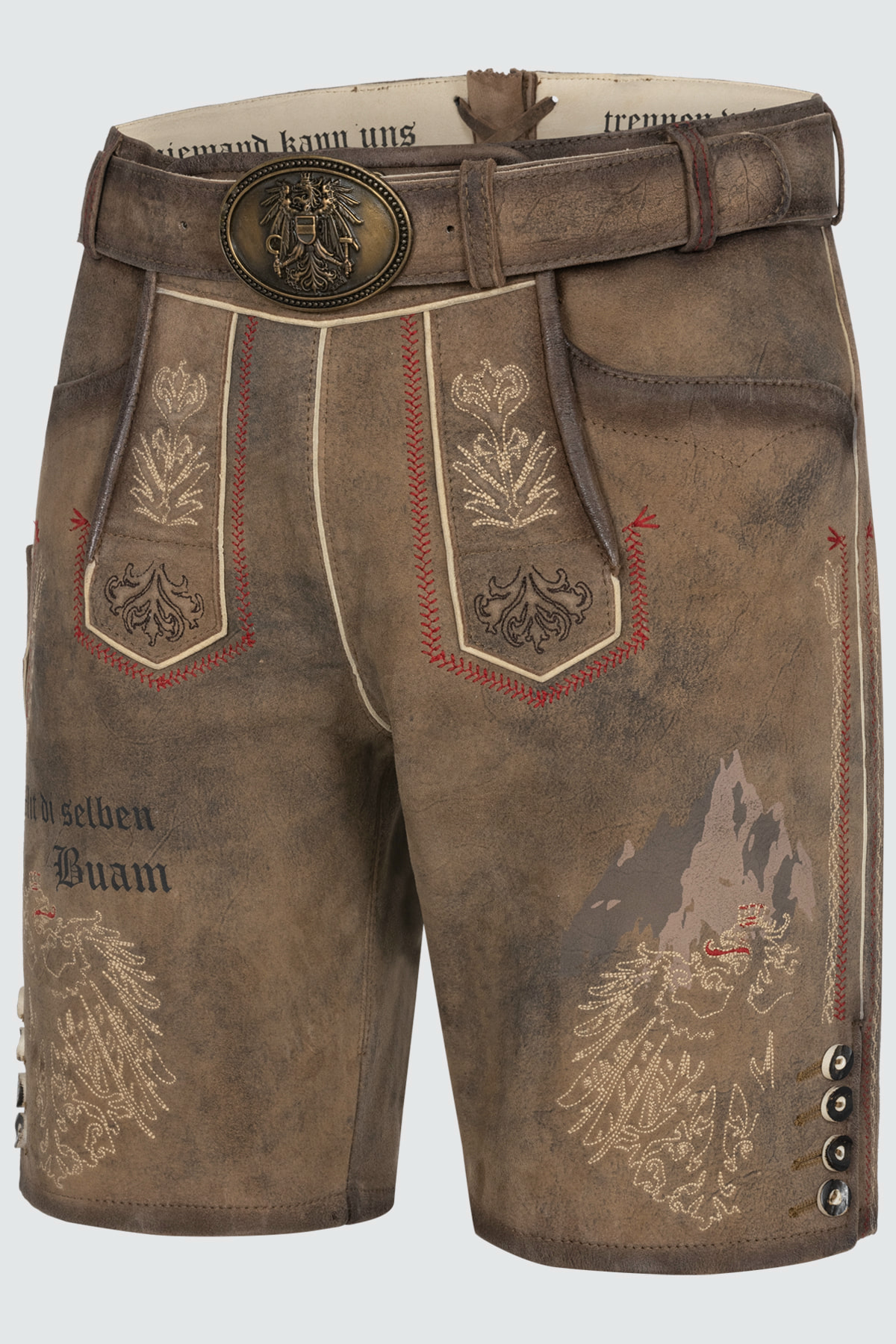 Lederhose Fankerl met riem