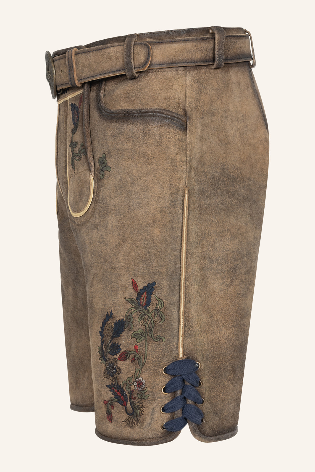 Lederhose Emil met riem