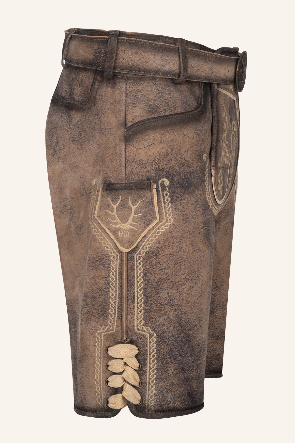Lederhose Magnus met riem