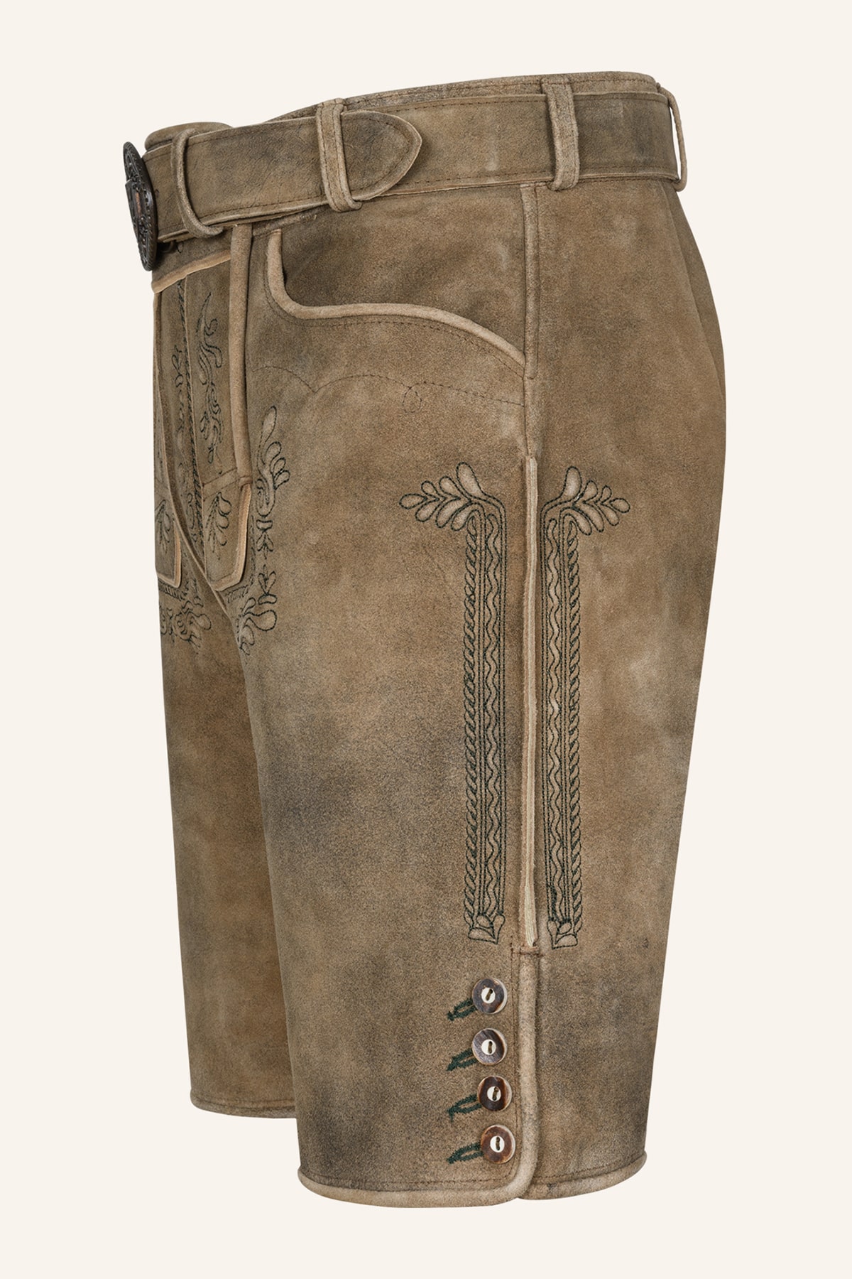 Lederhose Karim met riem
