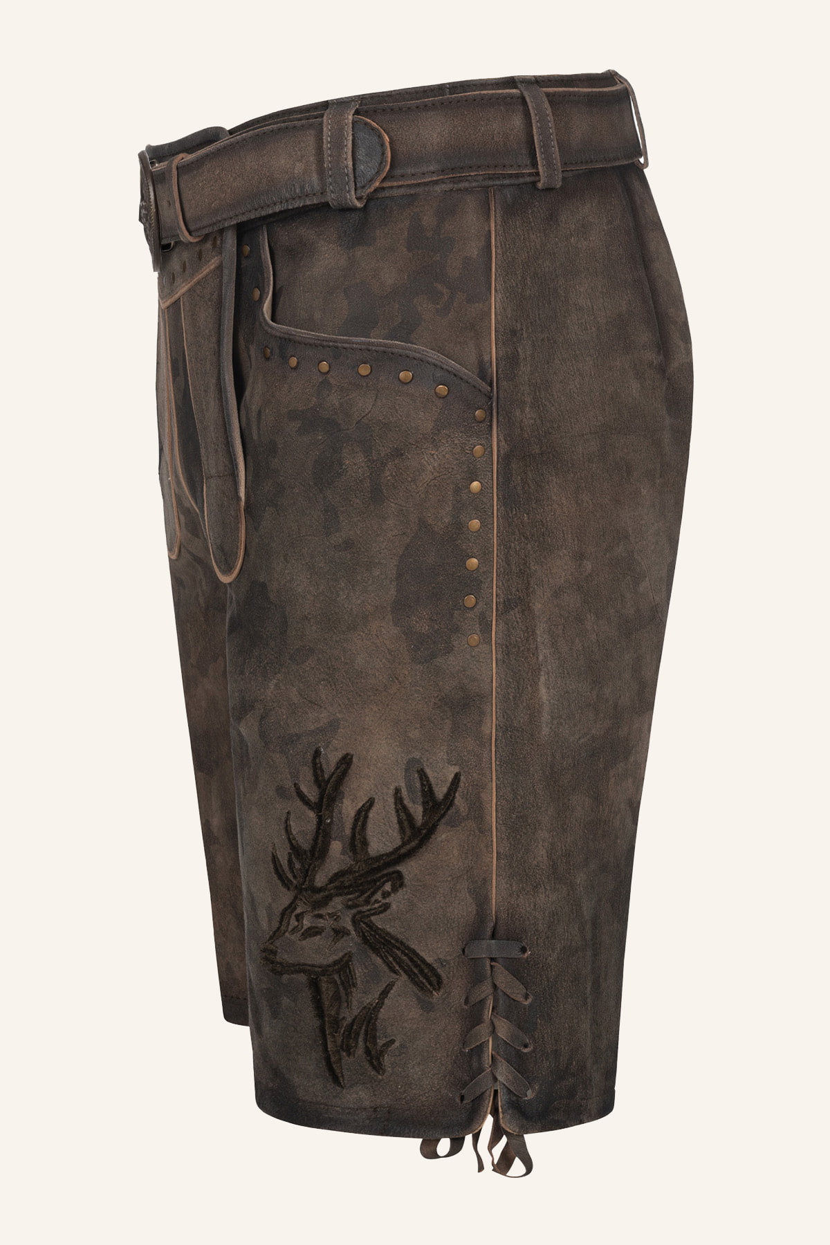 Lederhose Matze met riem