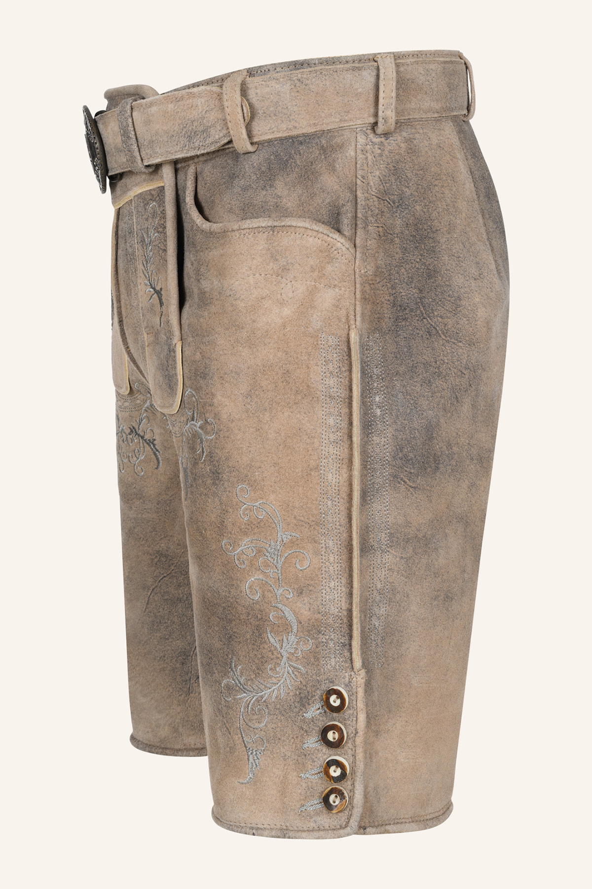 Lederhose Delio met riem