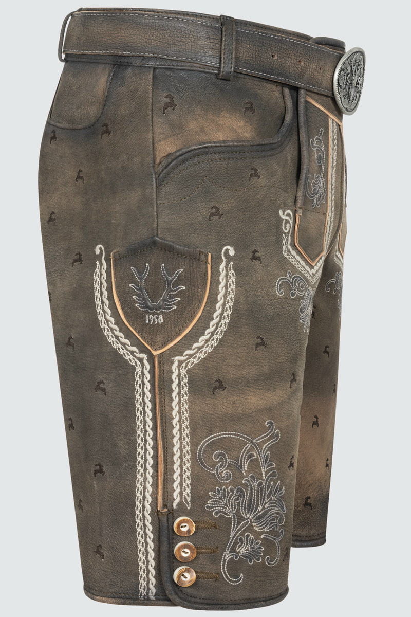 Lederhose Lukas met riem