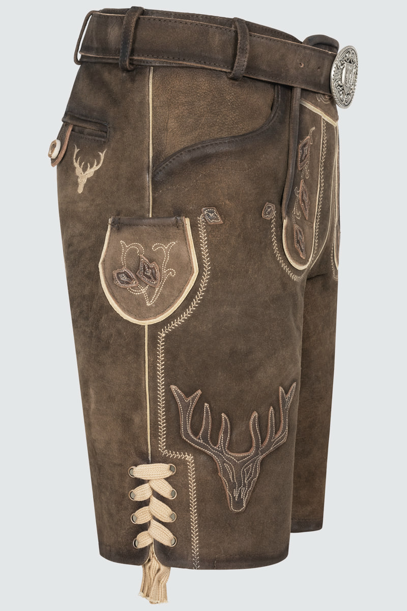 Lederhose Werner met riem