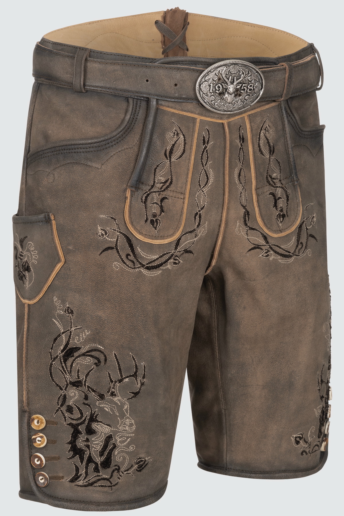 Lederhose Joscha met riem