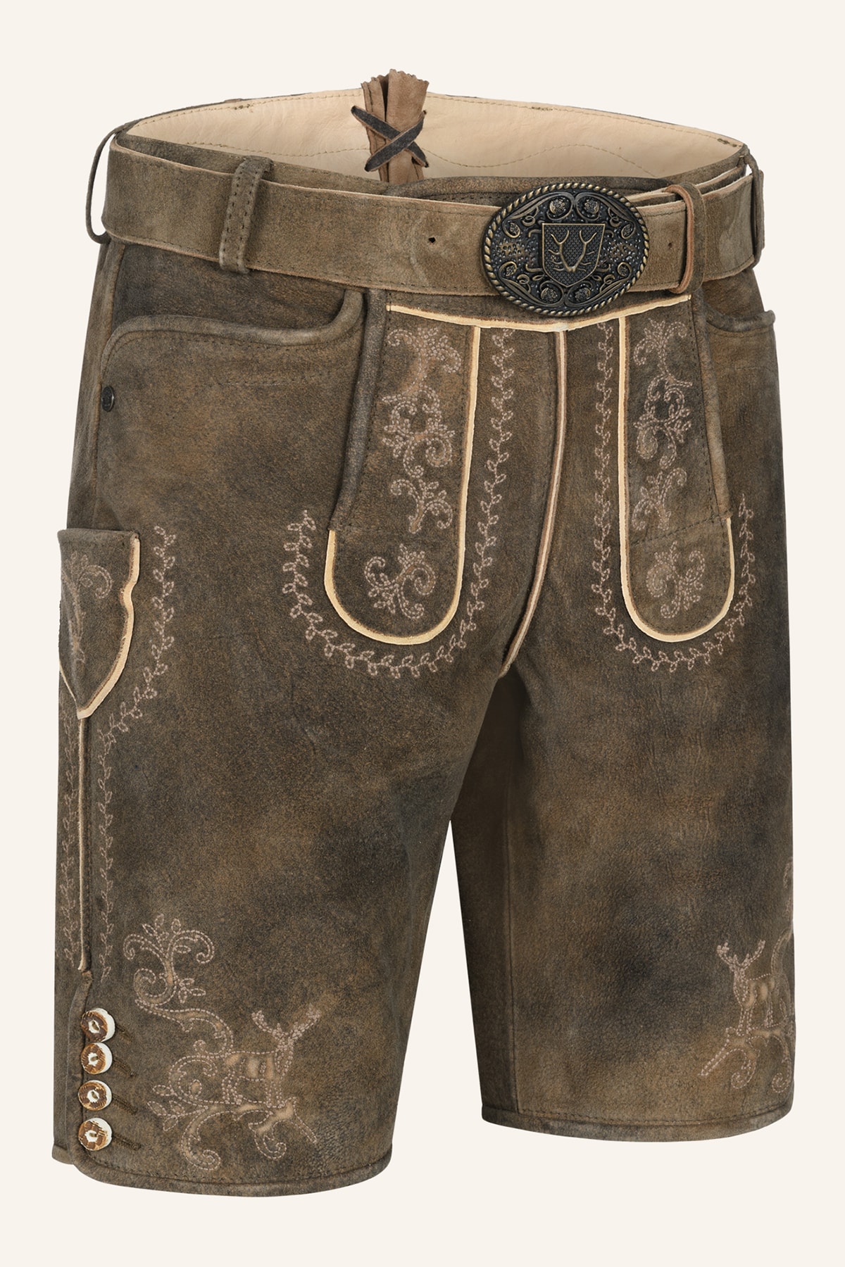 Lederhose Maylon met riem