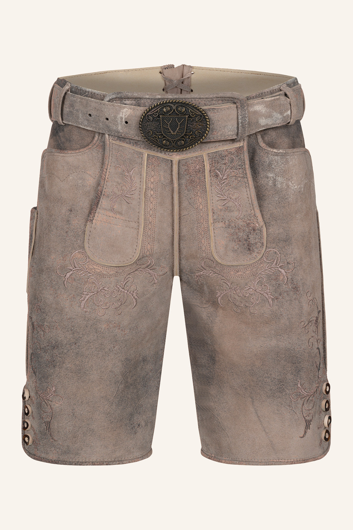 Lederhose Delio met riem