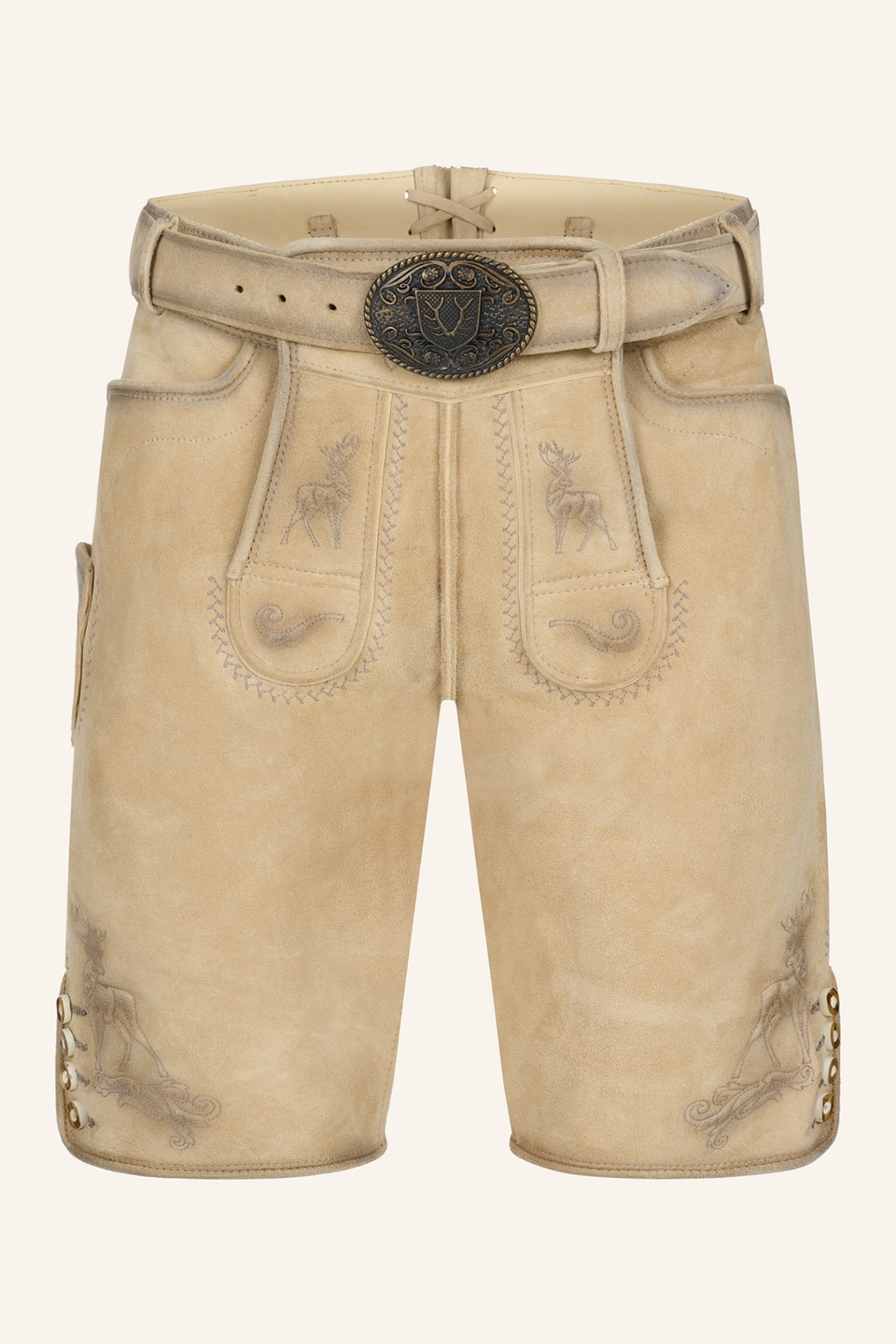 Lederhose Thaddeus met riem