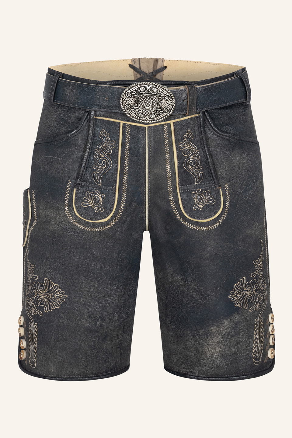 Lederhose Austin met riem
