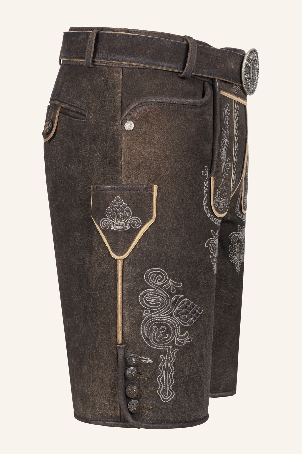 Lederhose Vinc met riem