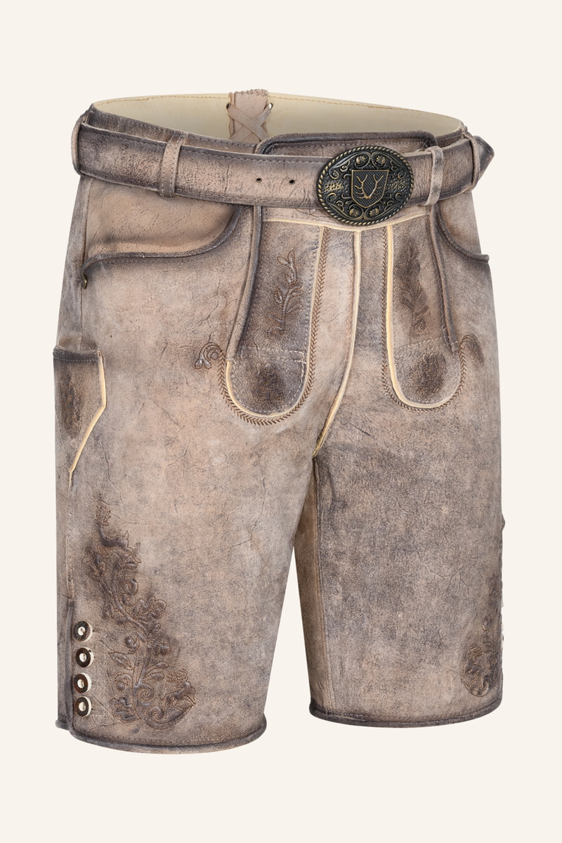 Lederhose Aelion met riem