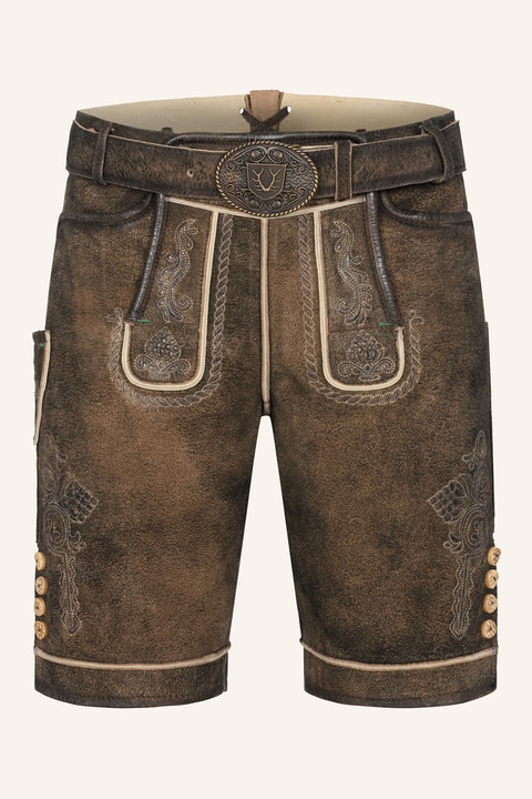 Lederhose Waris met riem