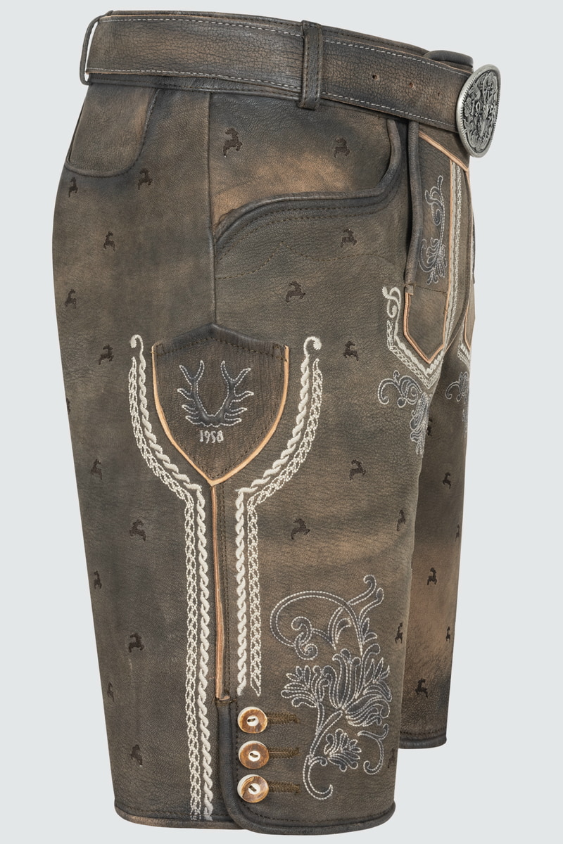 Lederhose Lukas met riem