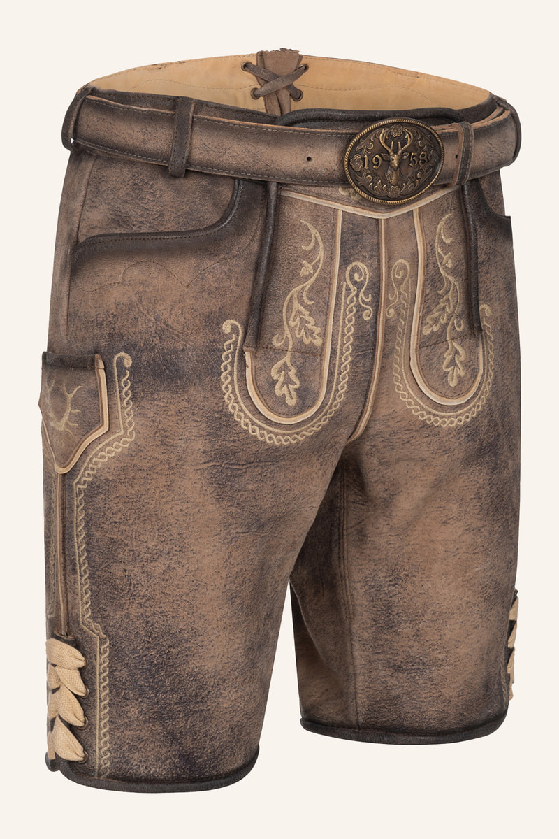Lederhose Magnus met riem
