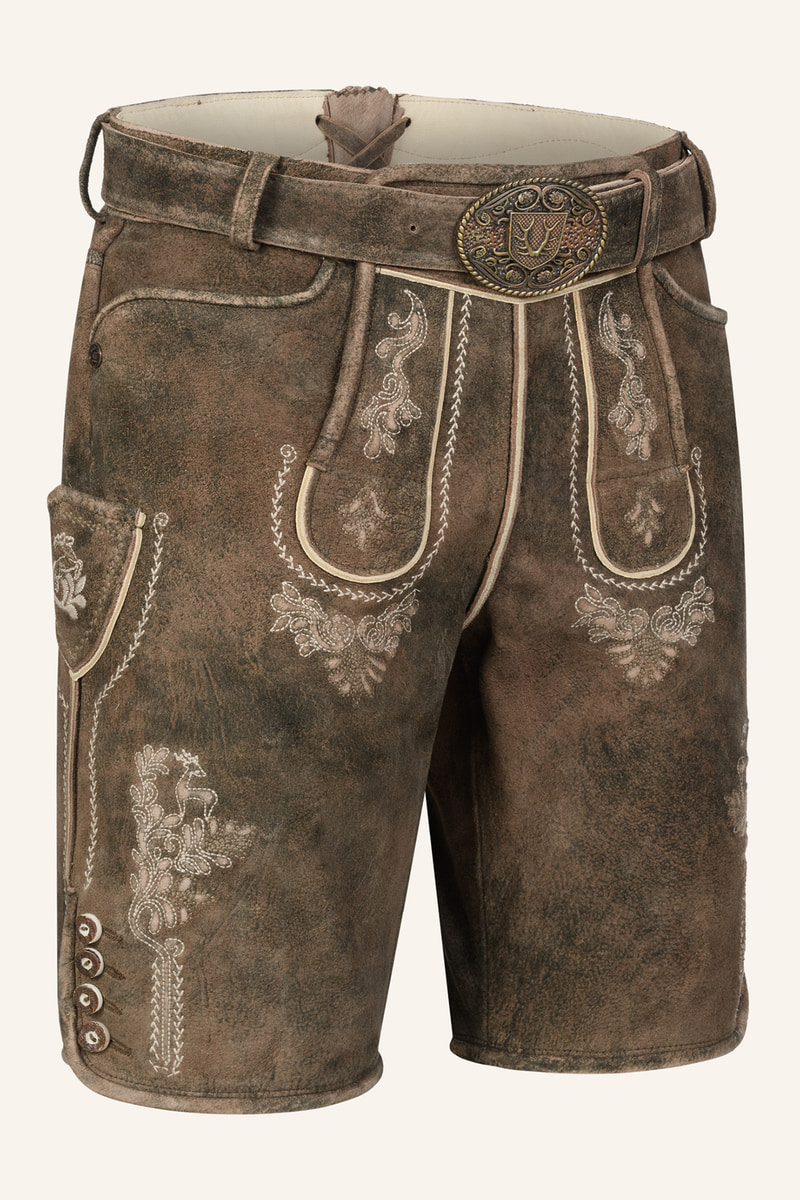 Lederhose Josha met riem