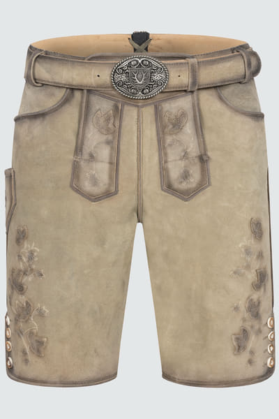 Lederhose Kai met riem