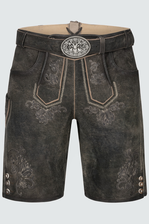 Lederhose Arijus met riem