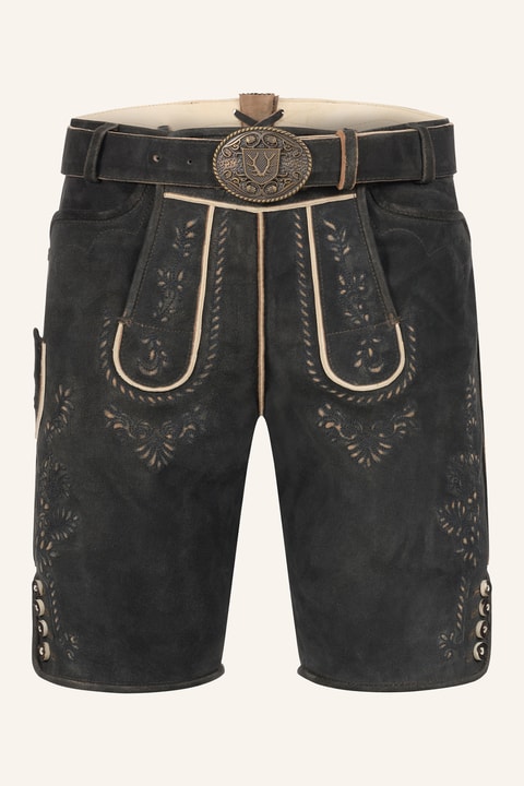 Lederhose Gaspar met riem