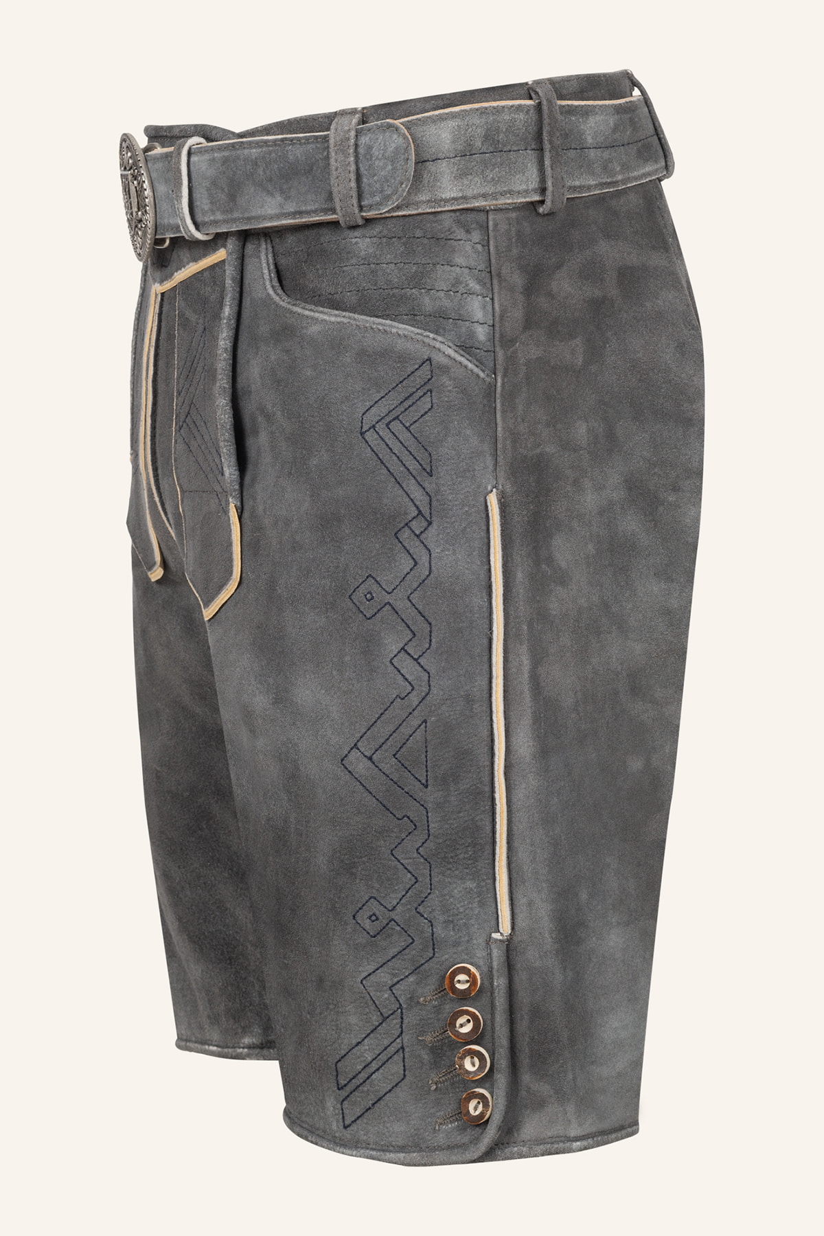Lederhose Xilas met riem
