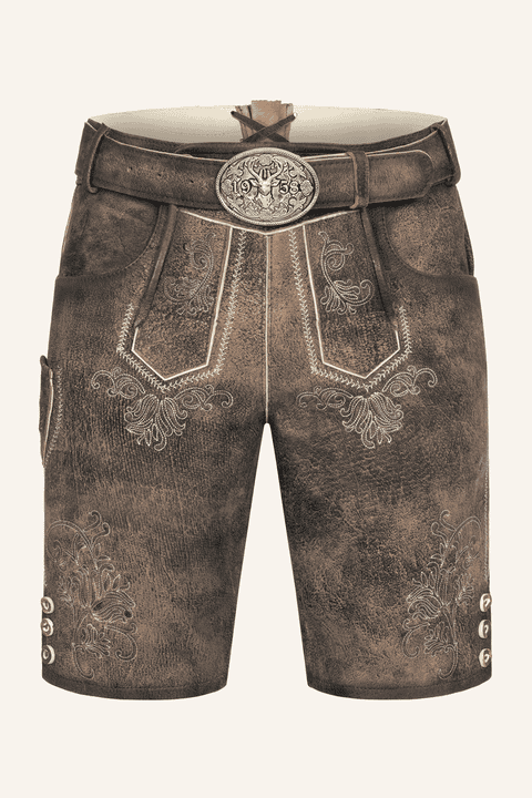 Lederhose Arijus met riem