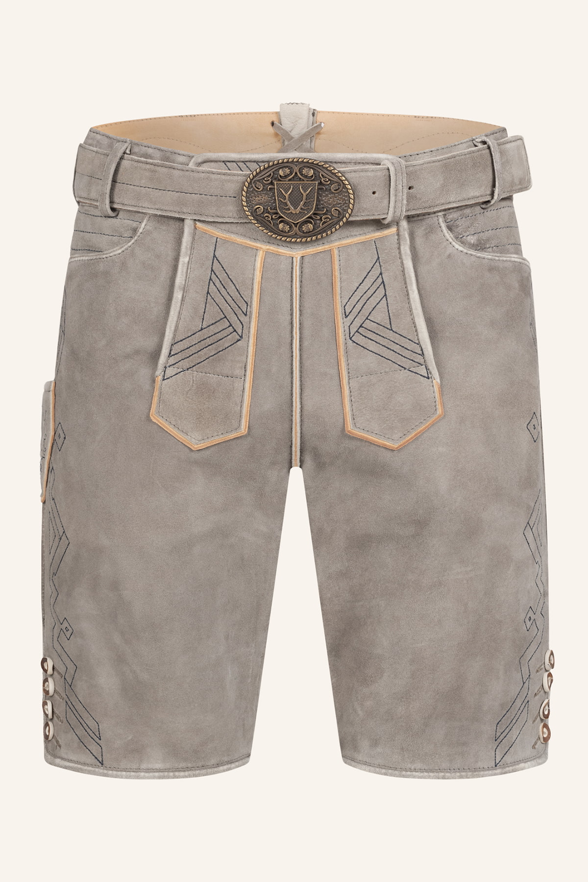 Lederhose Xilas met riem