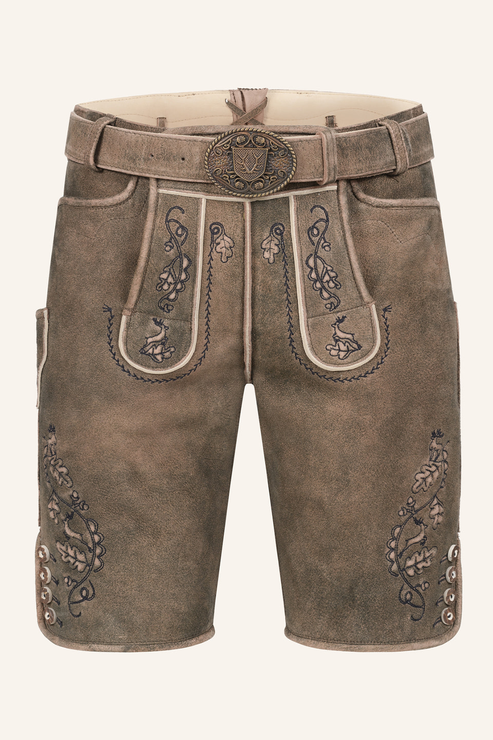 Lederhose Gildo met riem