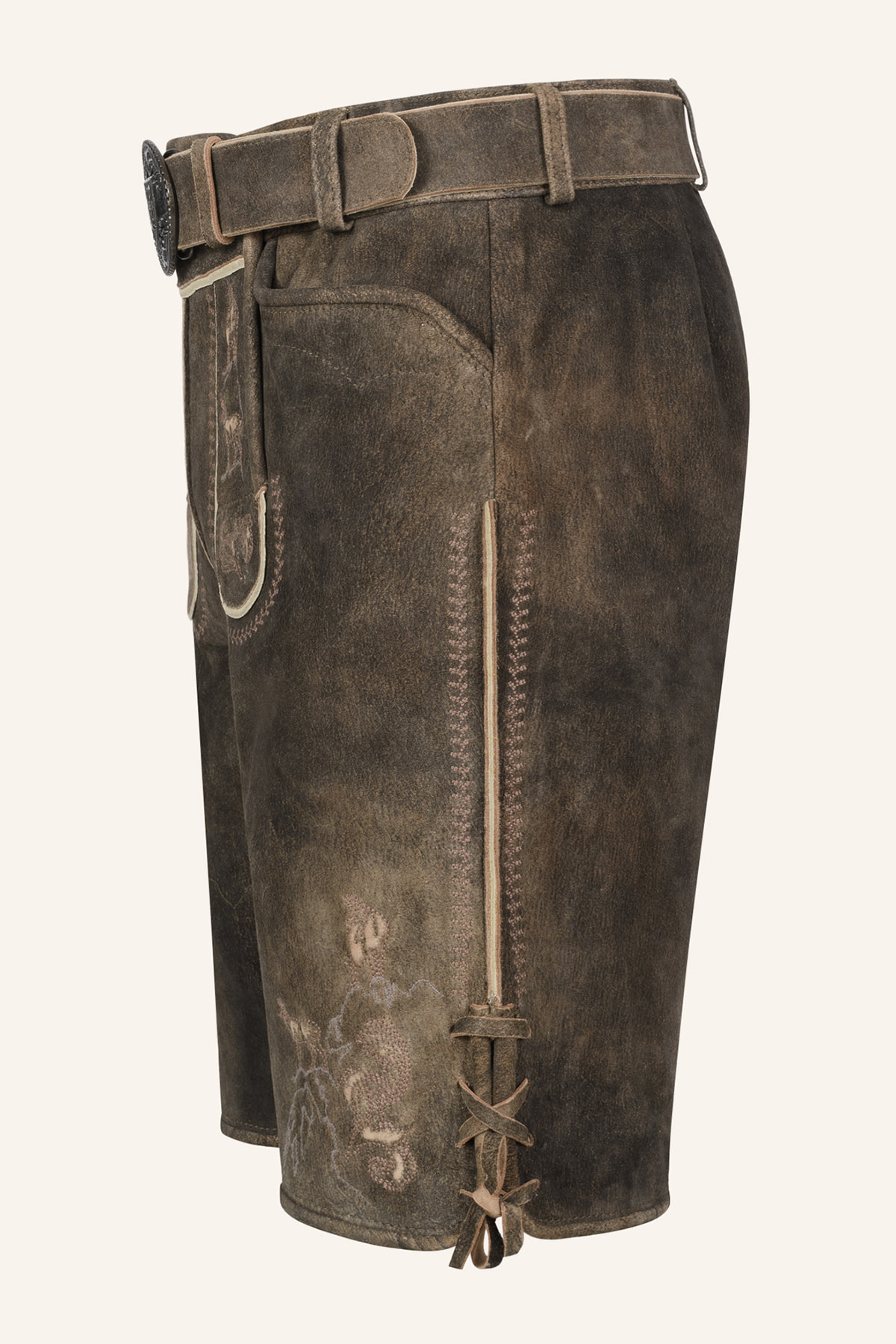 Lederhose Deniz met riem