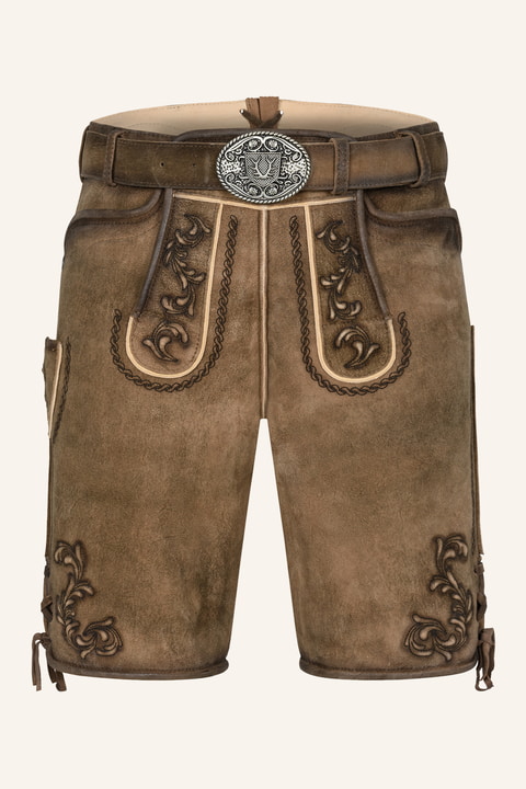 Lederhose Rodney met riem